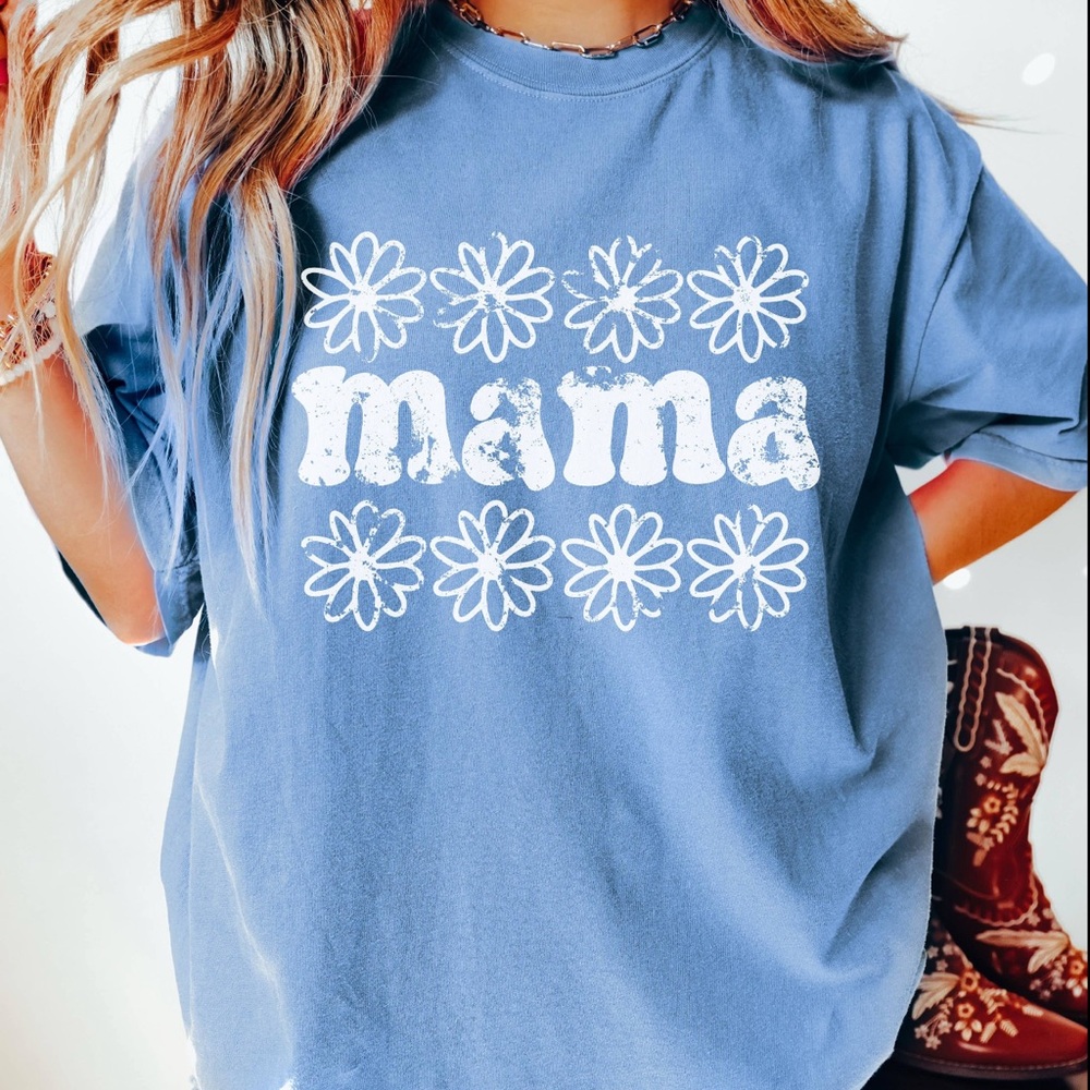 MAMA Floral Graphic Tee
